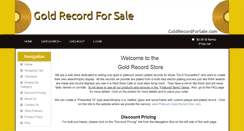 Desktop Screenshot of goldrecordforsale.com