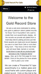 Mobile Screenshot of goldrecordforsale.com